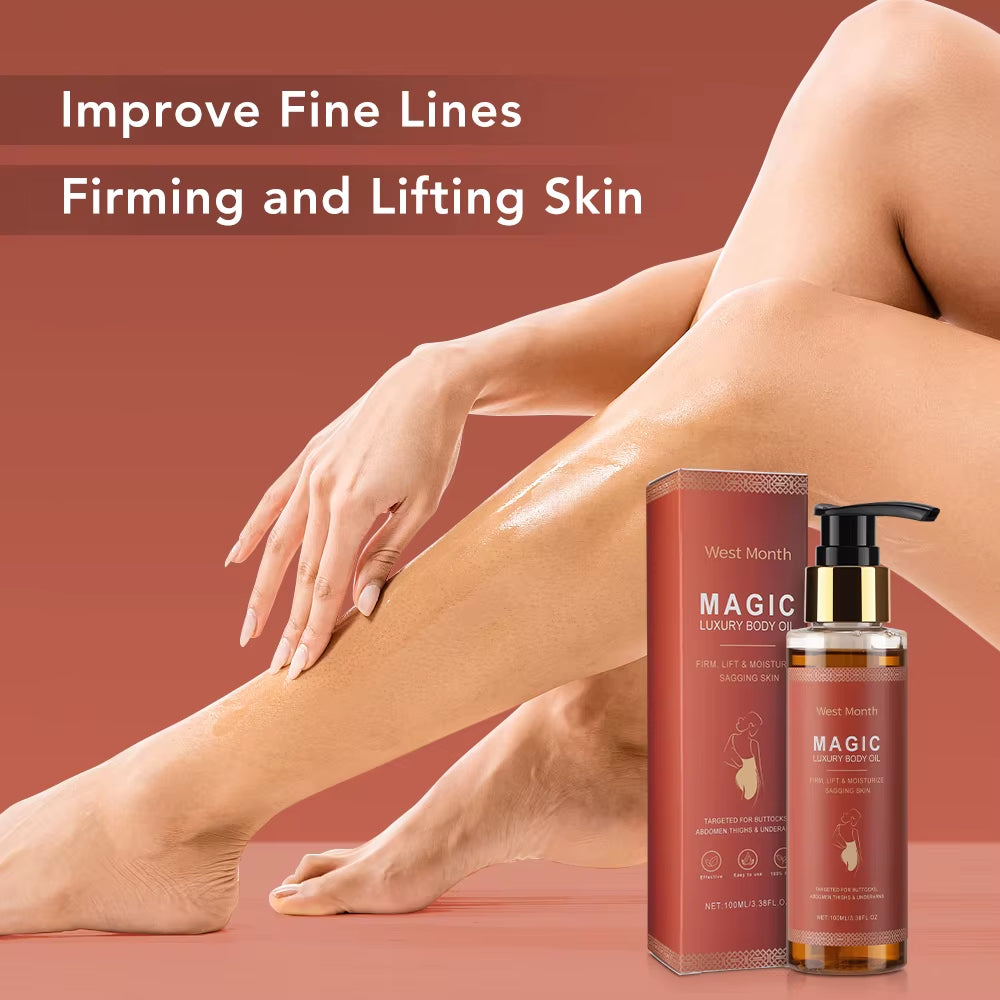 100ml Luxury Firming Body Oil for Deep Moisturization and Nourishment, Reducing Fine Lines and Sagging - Ideal for Massage Care
