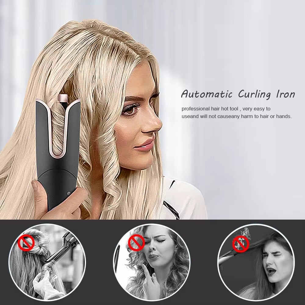 Automatic Curling Iron Innovative Large Curl Professional Hair Curler Automatic Curling Hair Styling Tool for All Ages