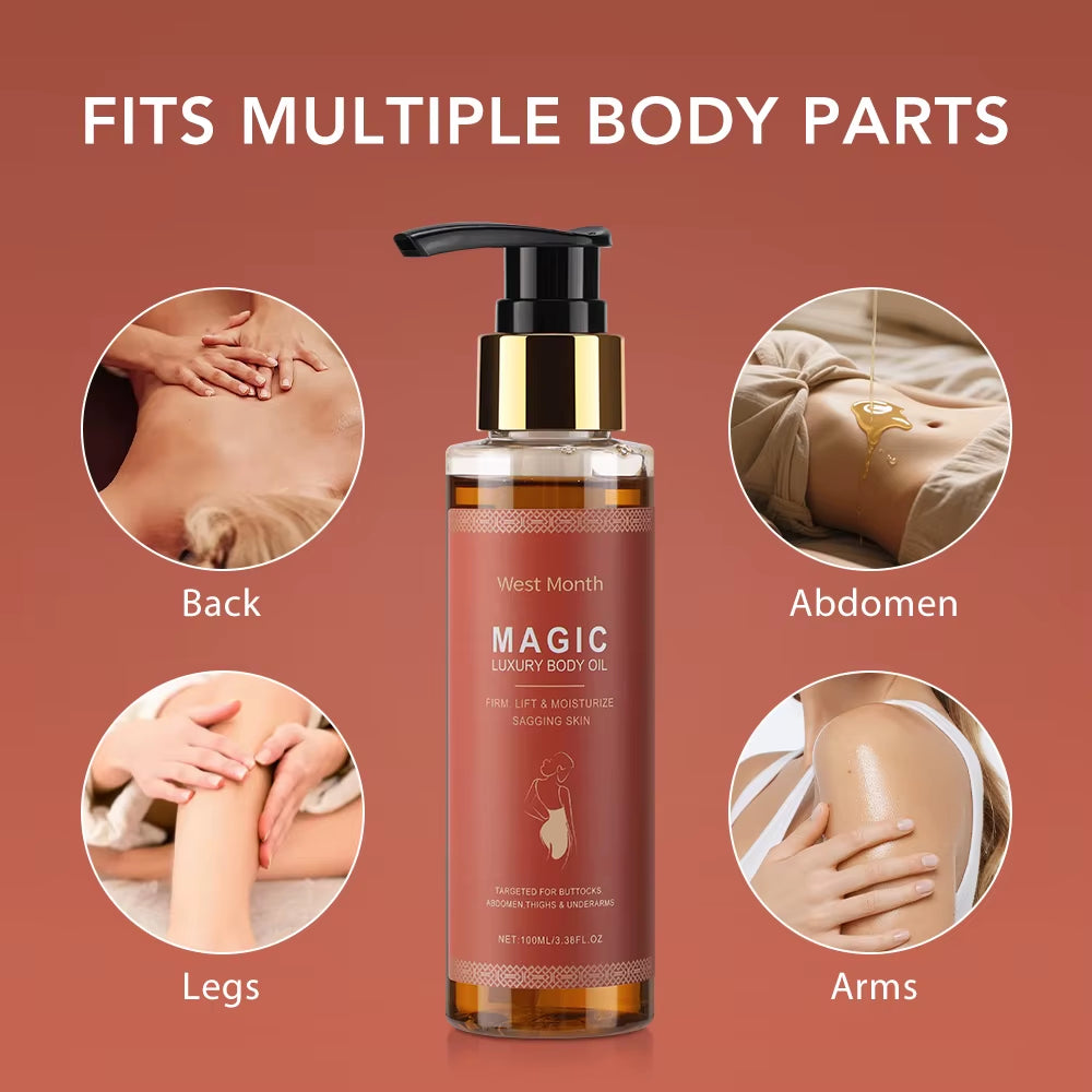 100ml Luxury Firming Body Oil for Deep Moisturization and Nourishment, Reducing Fine Lines and Sagging - Ideal for Massage Care