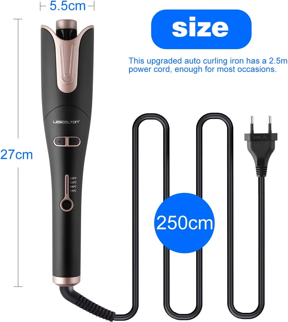 Automatic Curling Iron Innovative Large Curl Professional Hair Curler Automatic Curling Hair Styling Tool for All Ages