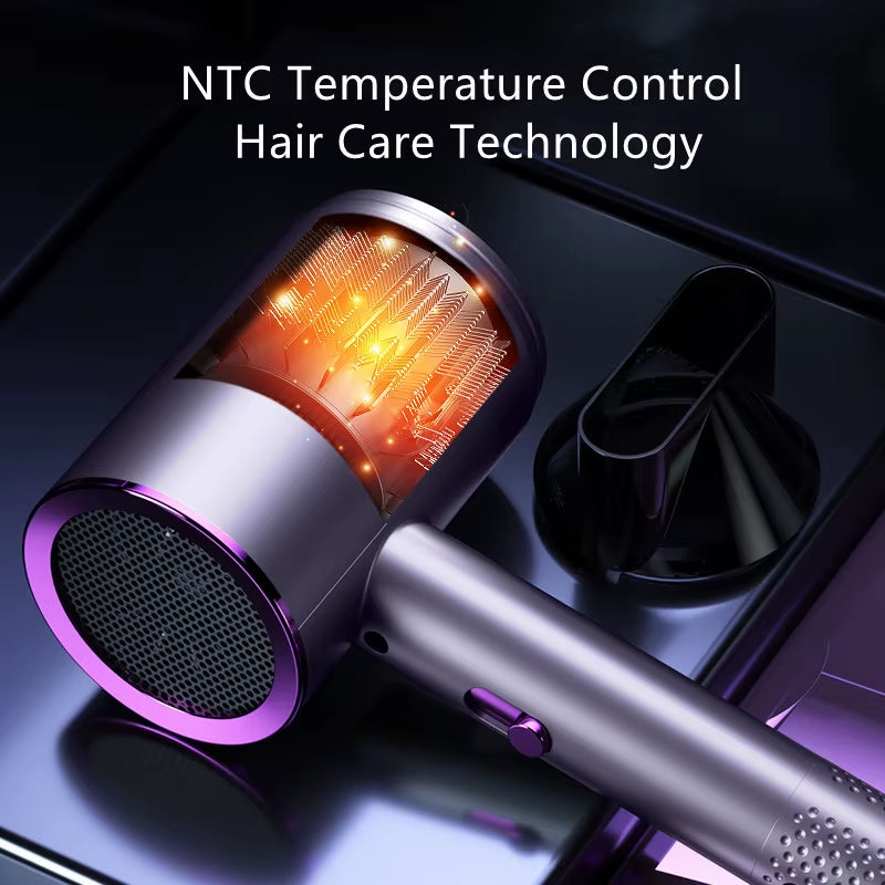 Home Portable High Power Blue Hair Dryer 1200W Professional Hair Dryer Strong Wind Salon Negative Ion Hair Dryer