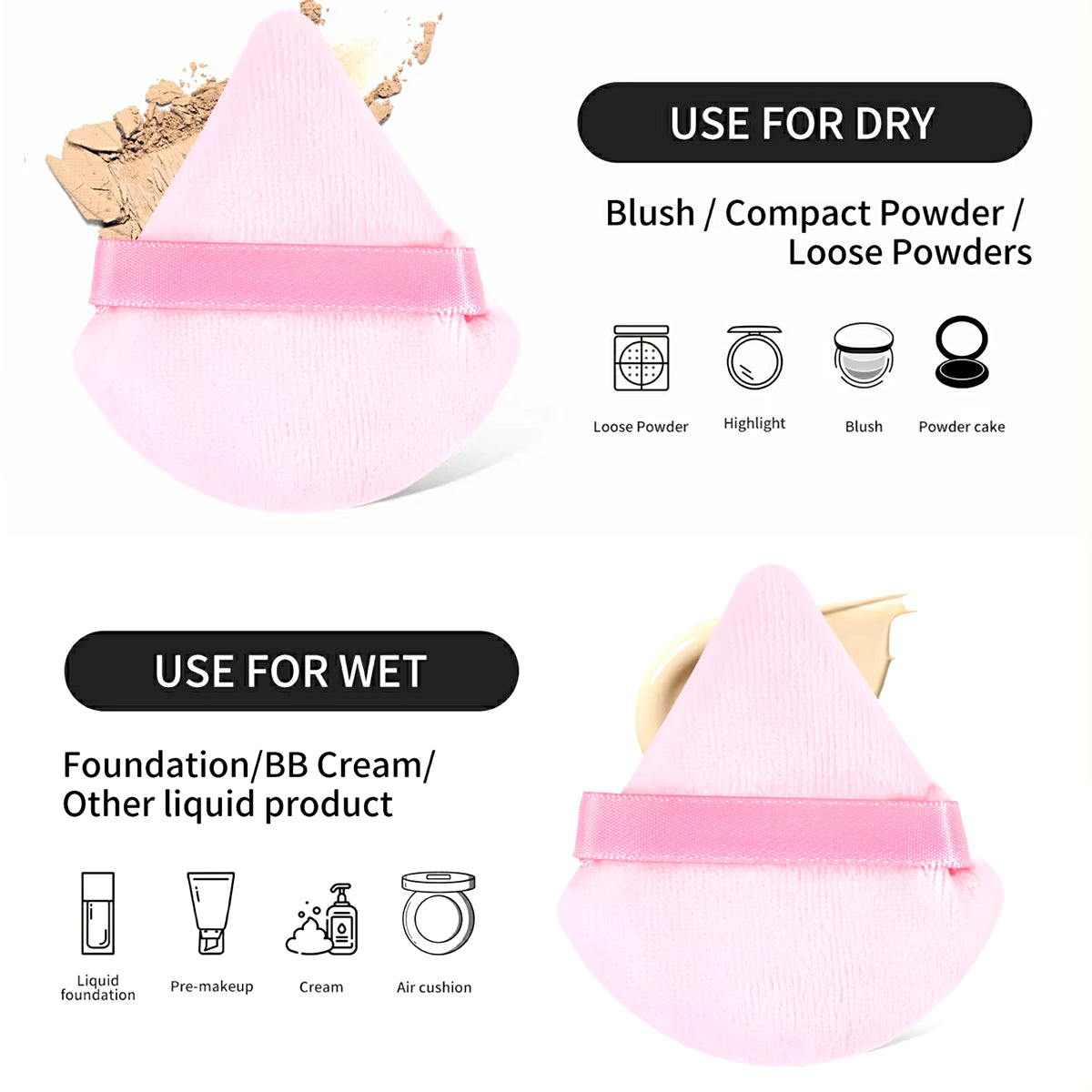 MAANGE Professional Makeup Tools Kit 30PCS Foundation Makeup Brush Set 15PCS Makeup Sponge Removal Puff Cleaning Bowl for Travel