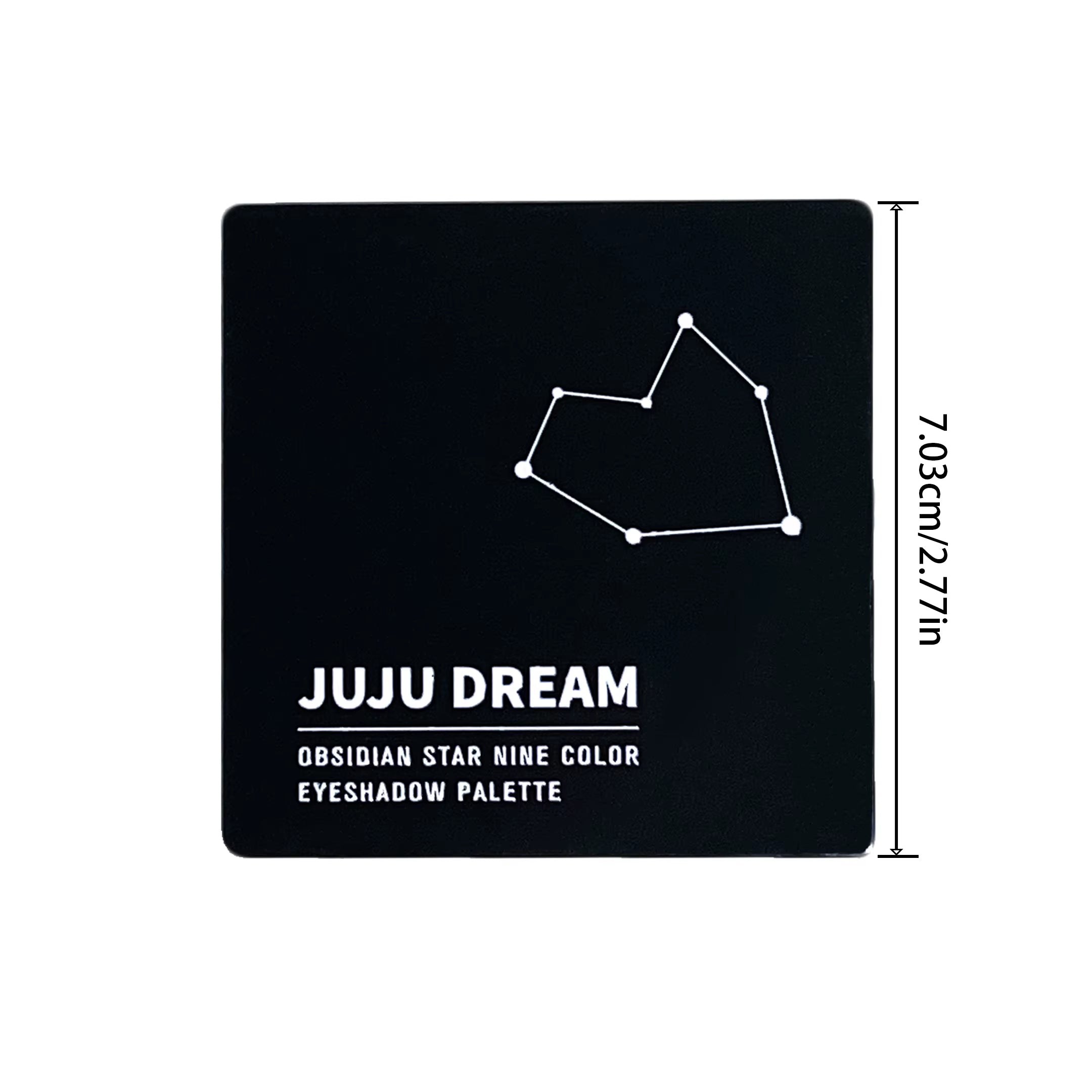 9-Shade Eyeshadow Palette: Black Swan, Smoky, Dark Black, Grey Silver Glitter, Matte Finish, Long-Lasting, and Easy to Color