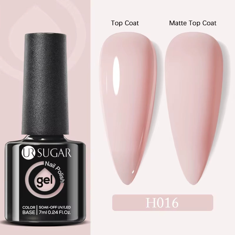 UR SUGAR 15Ml Extension Nail Gel Polish Nails Finger Form Clear Nude Pink Nail Art Camouflage Hard Gel Acrylic Nail Manicur