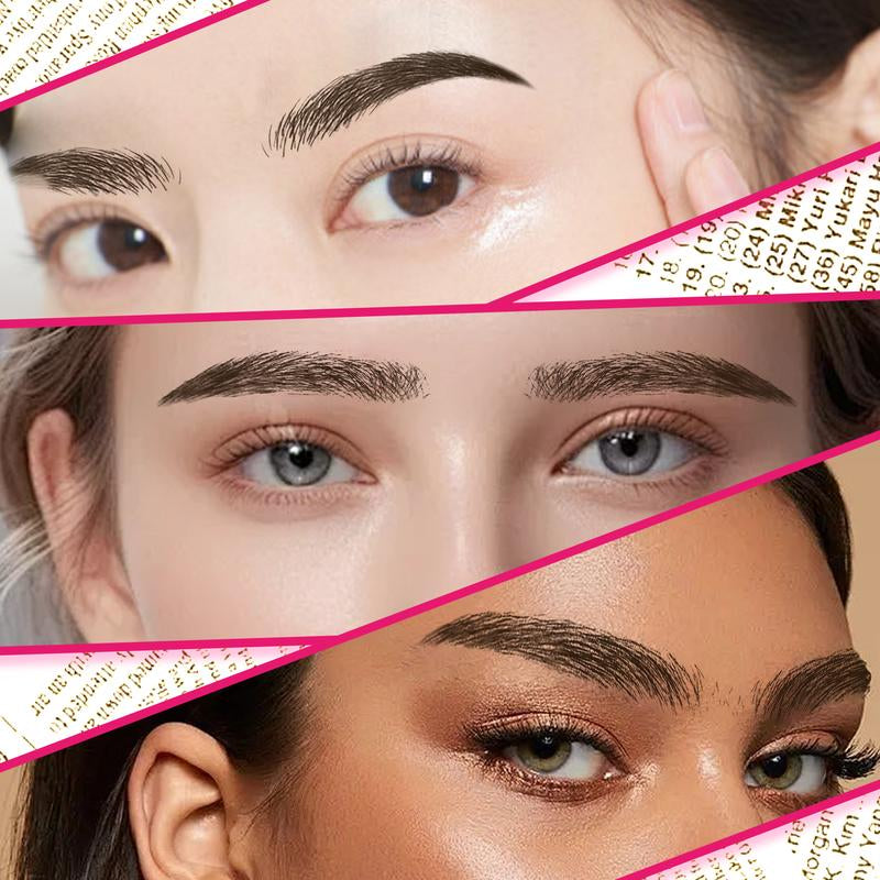 Dual-Ended Eyebrow Pencil - Long-Lasting Dark Brown Color for Natural-Looking Hair Brows Makeup Waterproof