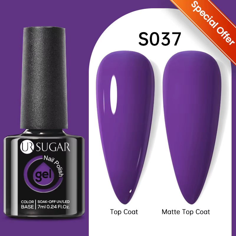 UR SUGAR 7ML Fiber Rubber Base Gel for Broken Nail Repaired Fiberglass Clear Quick Building UV Construction Gel Soak off Varnish