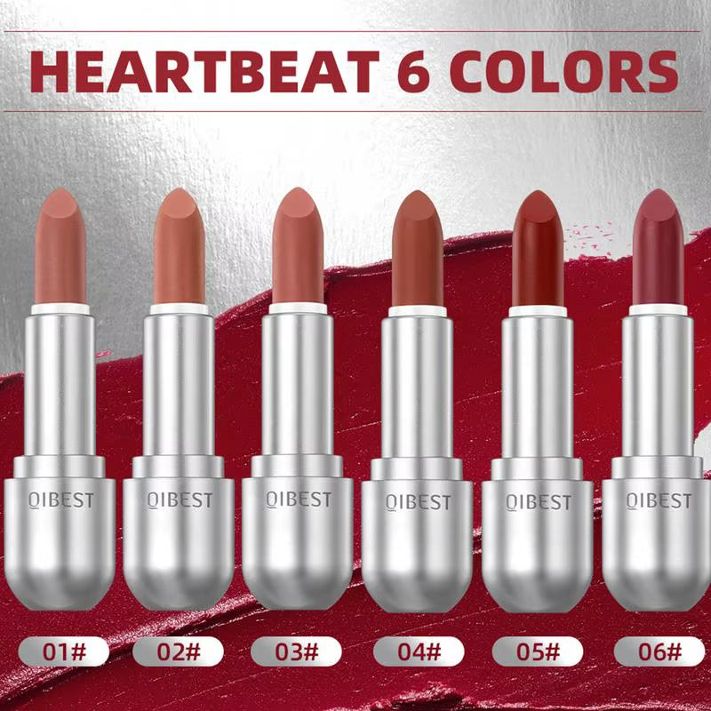 Matte Lipstick Red Lipstick Smudge-Proof High Pigment Lip Stick Velvet Nude Lipstick Pencil Sexy Red Brown Pigments Lips Makeup