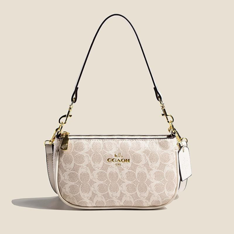 Elegant Floral PU Leather Shoulder Bag - Versatile Crossbody Accessory for Holidays and Everyday Use