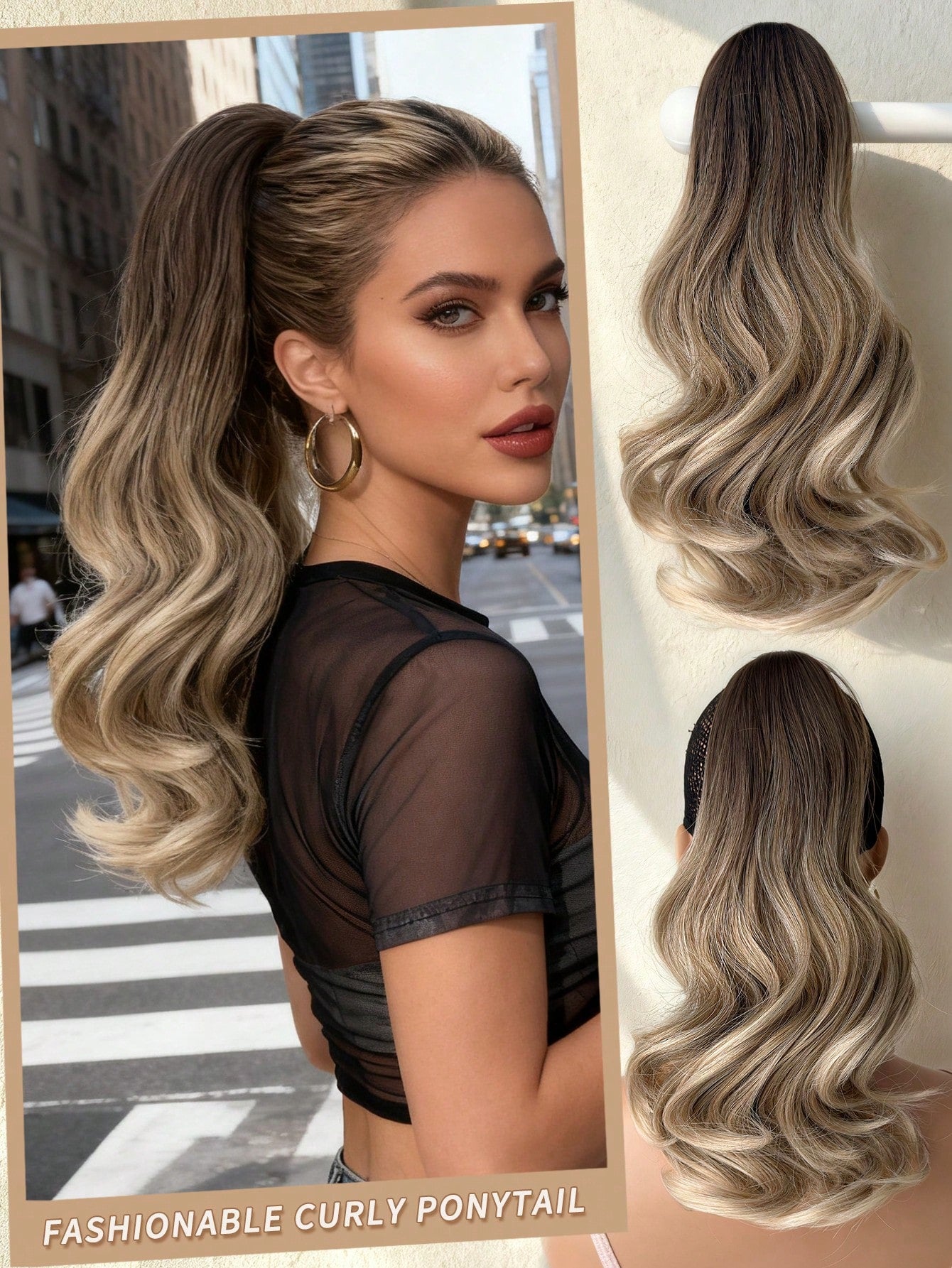 Claw Ponytail Extension Hair Short Wavy Bouncy Curls Multi Color 12-14 Inch Heat Resistant