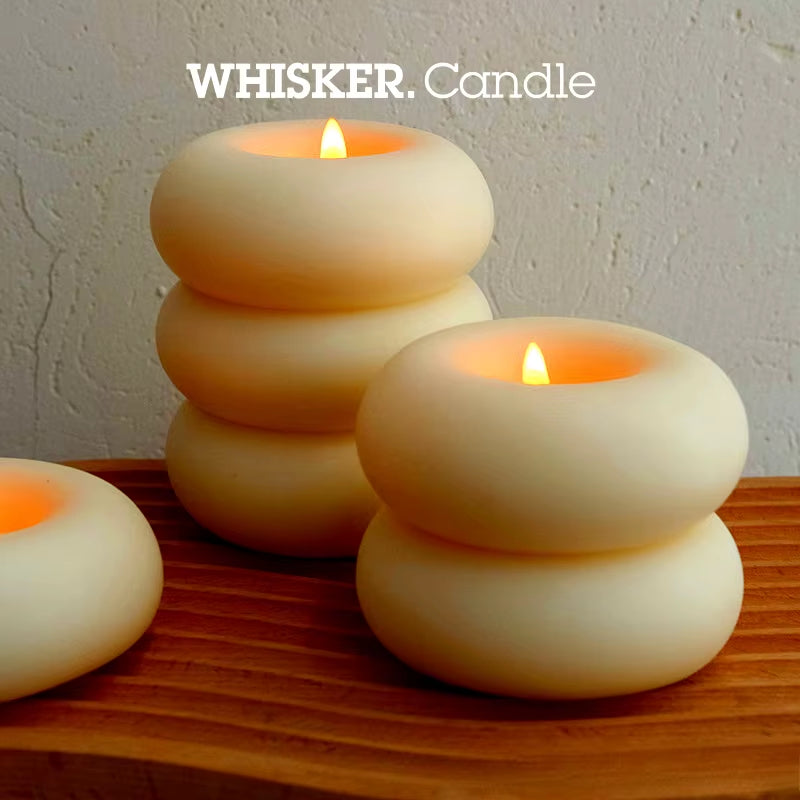 800G Donut Aromatherapy Candle, Essential Oil Aromatherapy Candle, Organic Candle, Handmade Long Burn, Gift Set