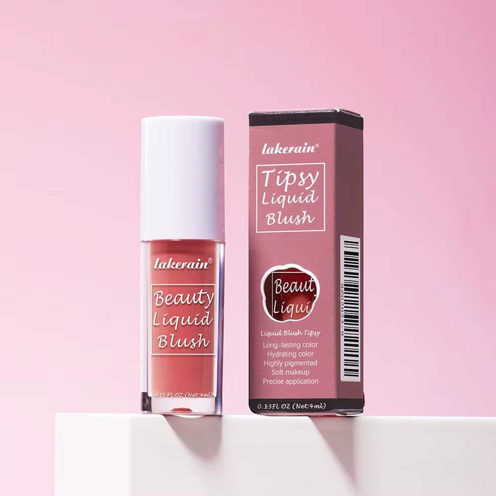 Beauty Liquid Blush Velvet Matte Blusher Face Pigment Lasting Waterproof Natural Cream Cheek Tint Orange Peach Maquiagem 4Ml