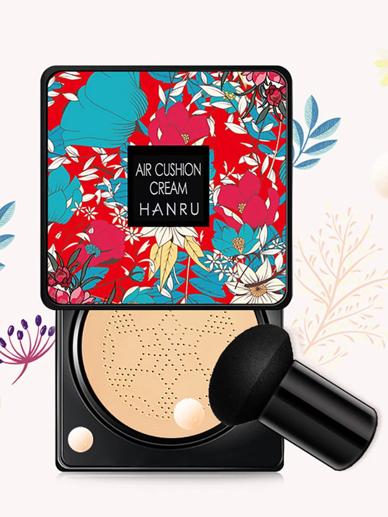 Mushroom Infused Air Cushion BB Cream - Nourishing Concealer and Moisturizing Foundation Fluid