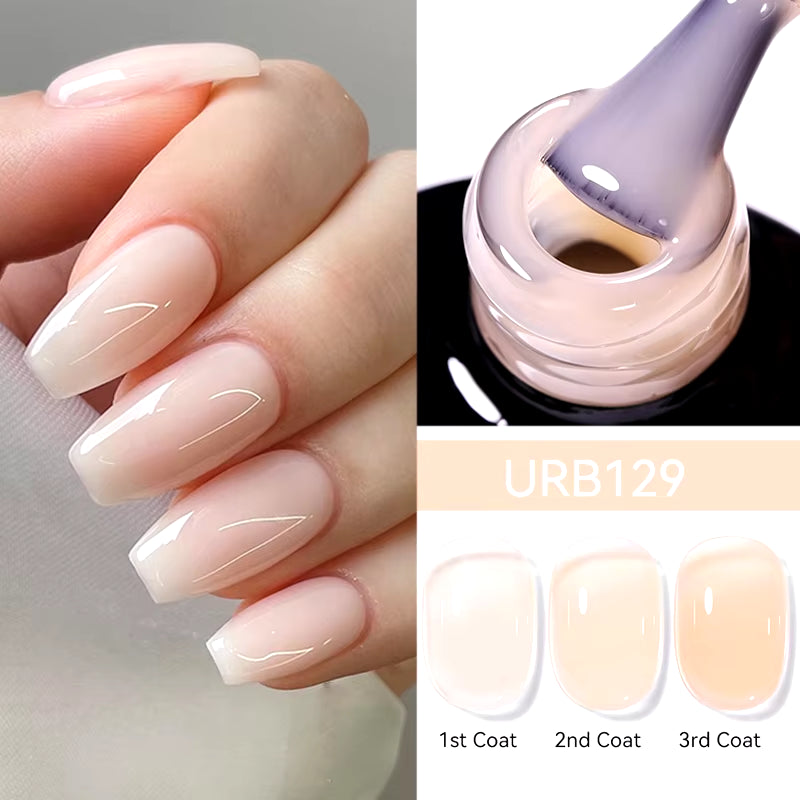 UR SUGAR 7ML Fiber Rubber Base Gel for Broken Nail Repaired Fiberglass Clear Quick Building UV Construction Gel Soak off Varnish