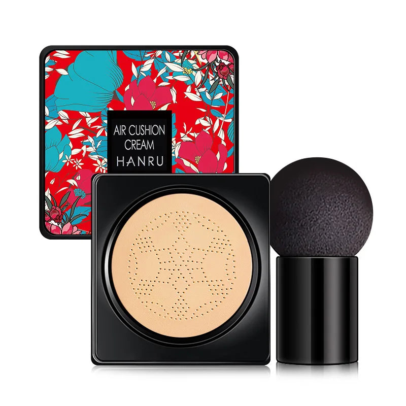 Mushroom Infused Air Cushion BB Cream - Nourishing Concealer and Moisturizing Foundation Fluid