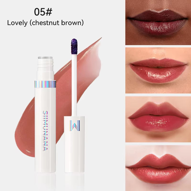 Long-Lasting Waterproof Lip Stain Tint - Korean Peel-Off Tattoo Lipsticks in Pink and Red Shades