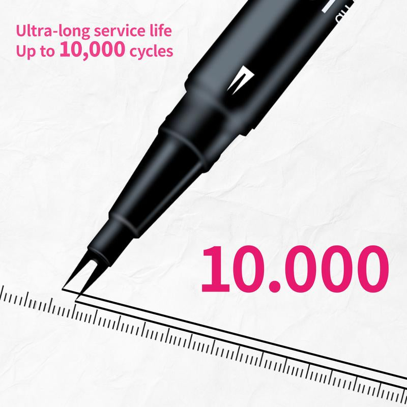 Dual-Ended Eyebrow Pencil - Long-Lasting Dark Brown Color for Natural-Looking Hair Brows Makeup Waterproof