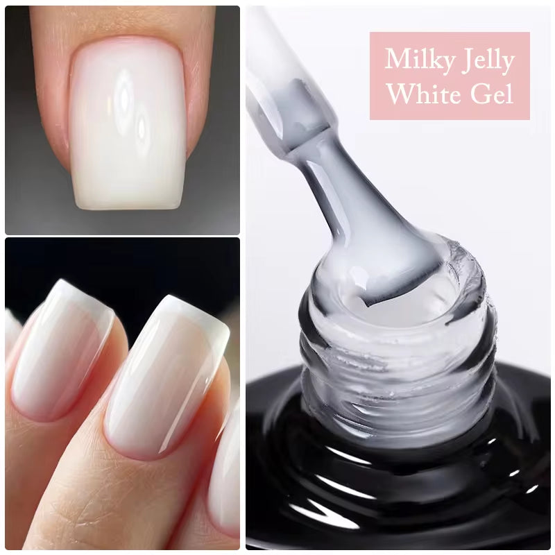 UR SUGAR 7ML Fiber Rubber Base Gel for Broken Nail Repaired Fiberglass Clear Quick Building UV Construction Gel Soak off Varnish