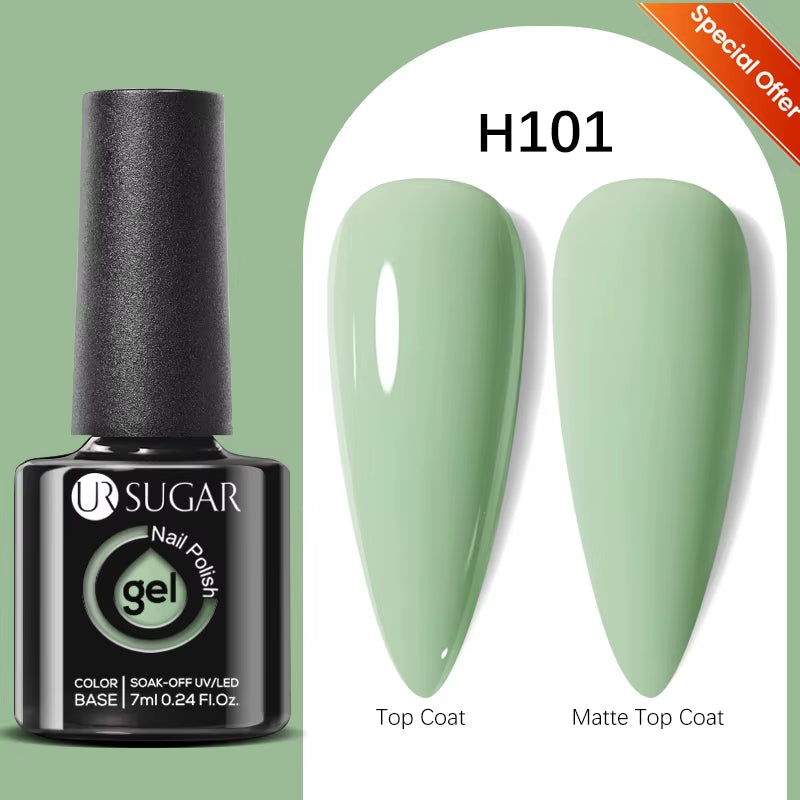 UR SUGAR 7ML Fiber Rubber Base Gel for Broken Nail Repaired Fiberglass Clear Quick Building UV Construction Gel Soak off Varnish