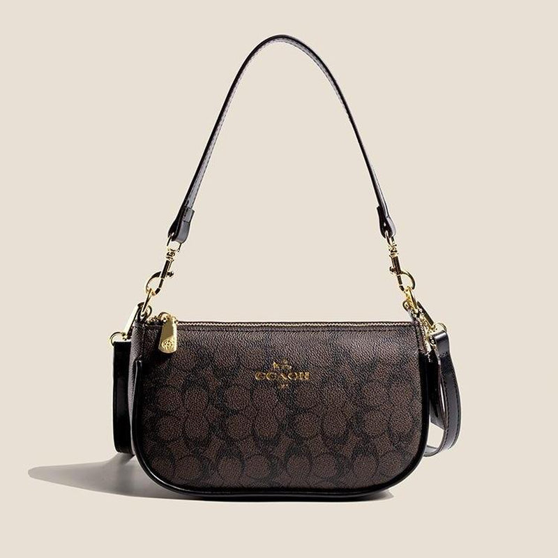 Elegant Floral PU Leather Shoulder Bag - Versatile Crossbody Accessory for Holidays and Everyday Use