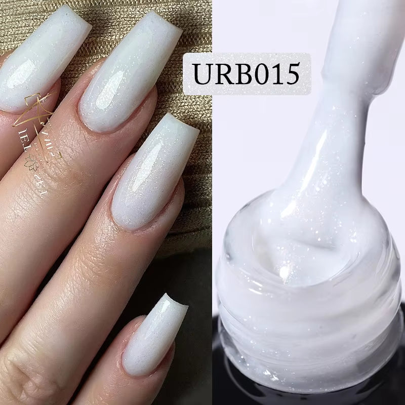 UR SUGAR 7ML Fiber Rubber Base Gel for Broken Nail Repaired Fiberglass Clear Quick Building UV Construction Gel Soak off Varnish