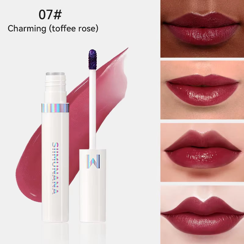 Long-Lasting Waterproof Lip Stain Tint - Korean Peel-Off Tattoo Lipsticks in Pink and Red Shades