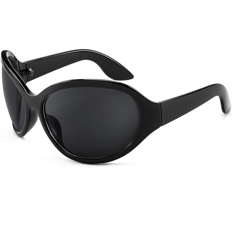 FEISEDY Women's Oversized Classic Oval Wraparound Sunglasses with Large Frame - Model B2391