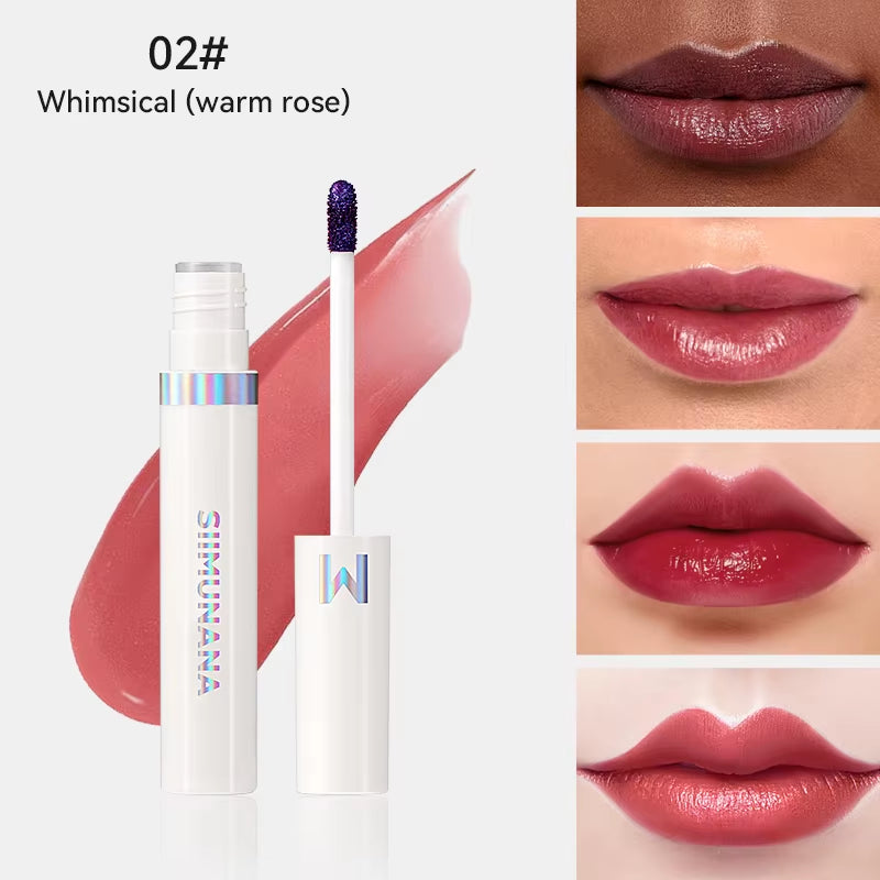Long-Lasting Waterproof Lip Stain Tint - Korean Peel-Off Tattoo Lipsticks in Pink and Red Shades