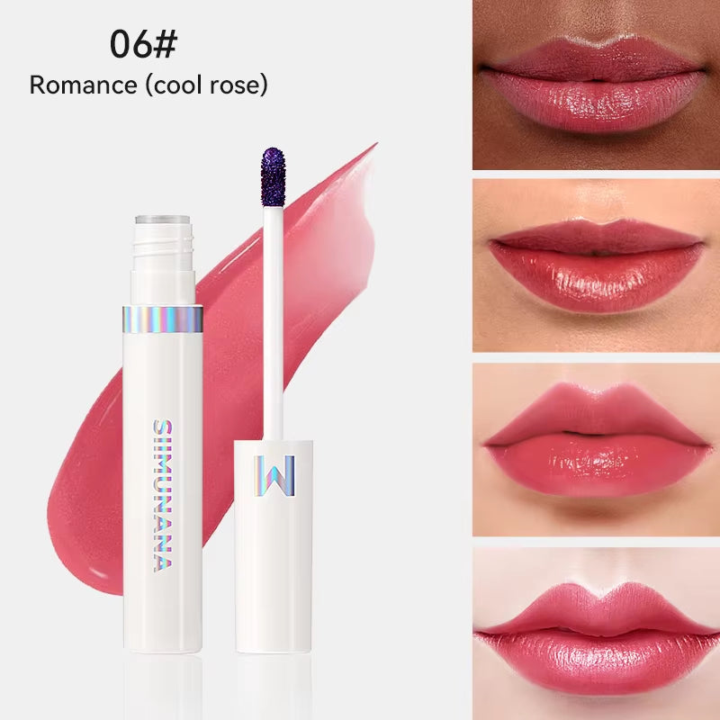 Long-Lasting Waterproof Lip Stain Tint - Korean Peel-Off Tattoo Lipsticks in Pink and Red Shades