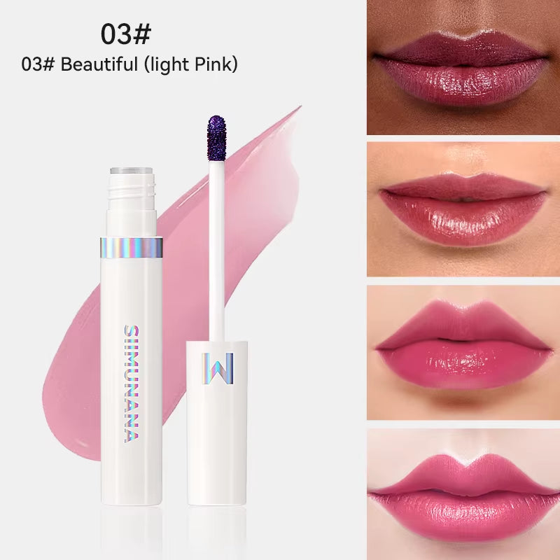 Long-Lasting Waterproof Lip Stain Tint - Korean Peel-Off Tattoo Lipsticks in Pink and Red Shades