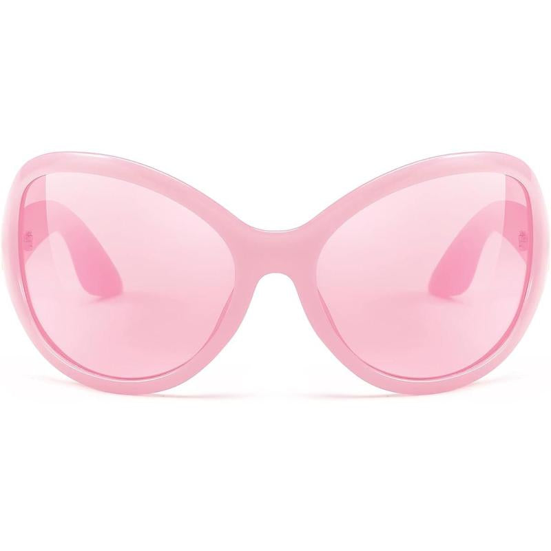 FEISEDY Women's Oversized Classic Oval Wraparound Sunglasses with Large Frame - Model B2391