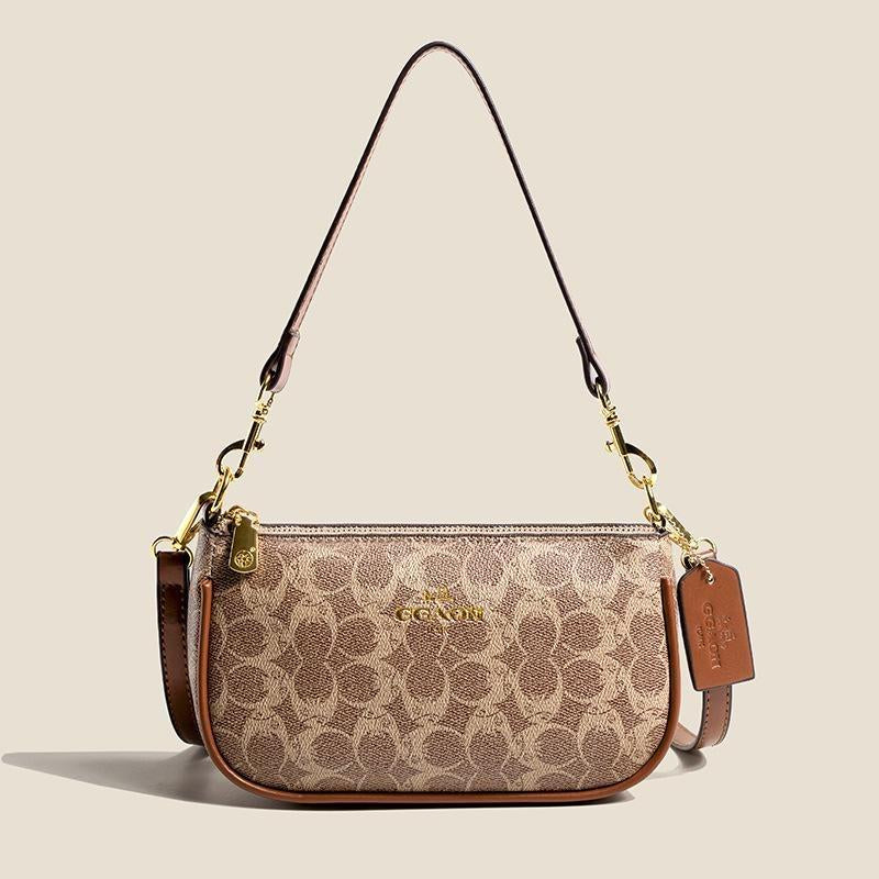 Elegant Floral PU Leather Shoulder Bag - Versatile Crossbody Accessory for Holidays and Everyday Use