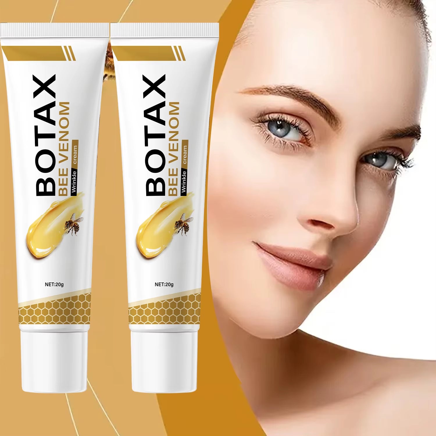 Botax Bee Venom Eye Cream, Light Texture, Moisturizes & Protects Skin—Daily Use for Elastic, Smooth, Wrinkle-Reducing Results